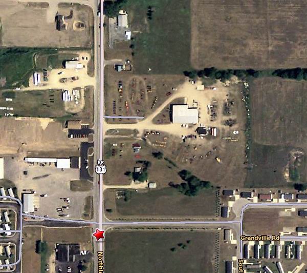 Big Rapids Drive-In Theatre - Aerial